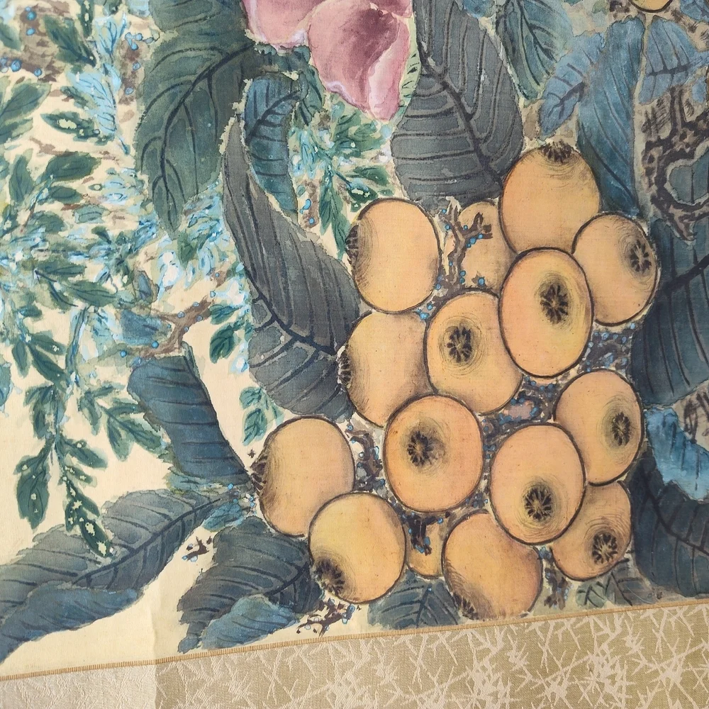 Zhang Xiong (Qing Dynasty) Hand Painted Silk On Paper Scroll, 1878